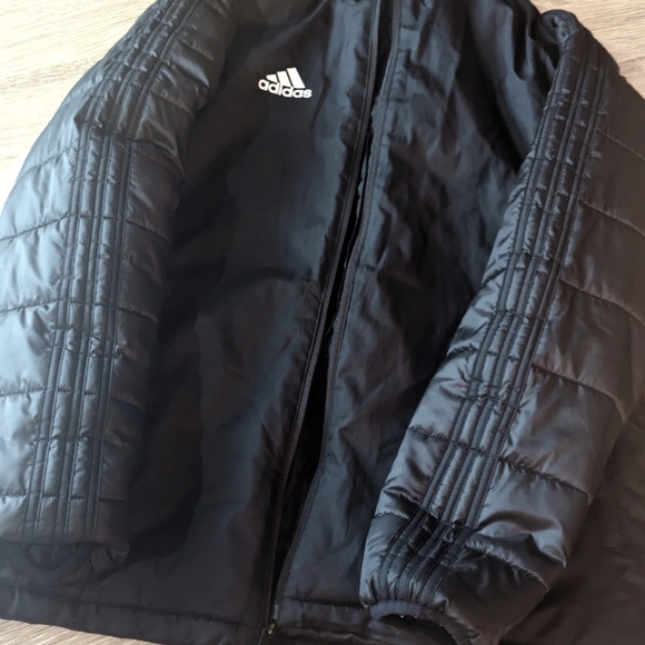 Men's Black Adidas Puffer - Picture 3 of 7